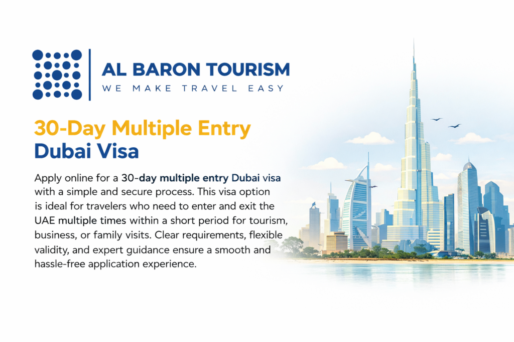 30 Days Multiple Entry Visa for Dubai