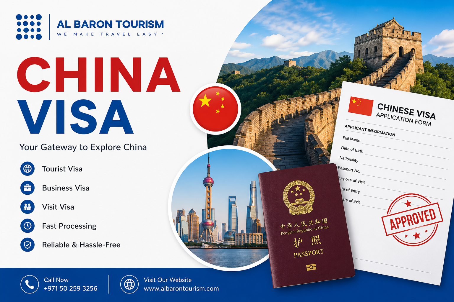 China visa from Dubai
