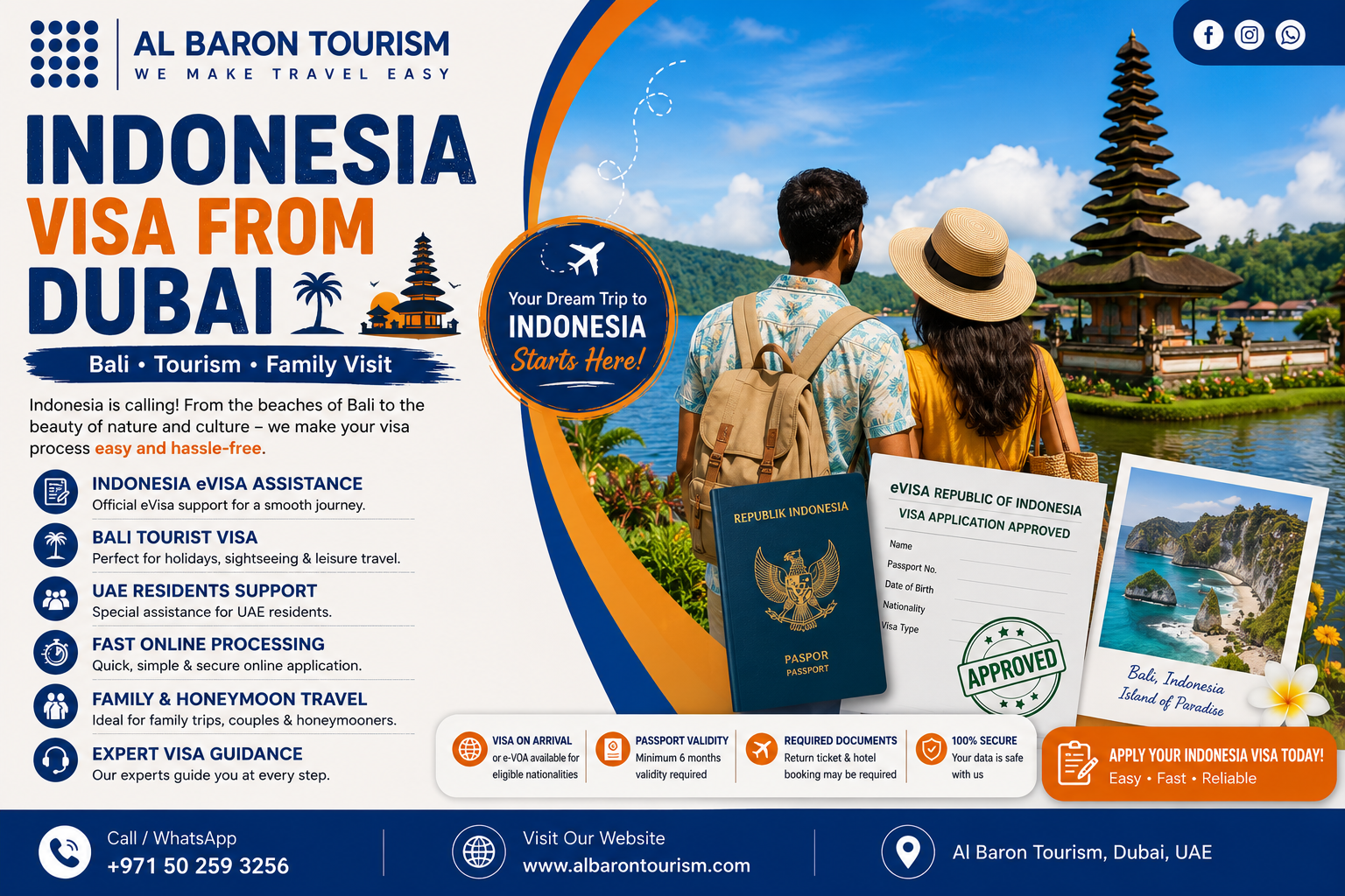 Indonesia visa from Dubai