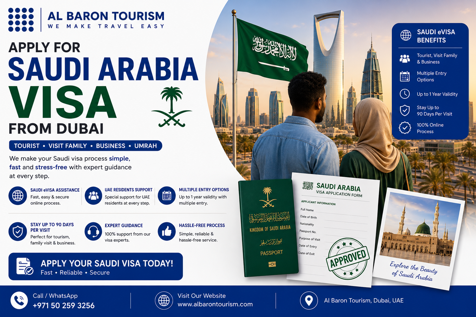 Saudi Arabia visa from Dubai