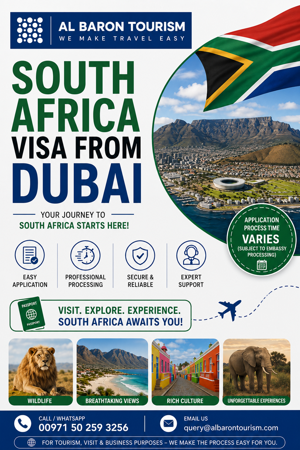 South Africa visa from Dubai