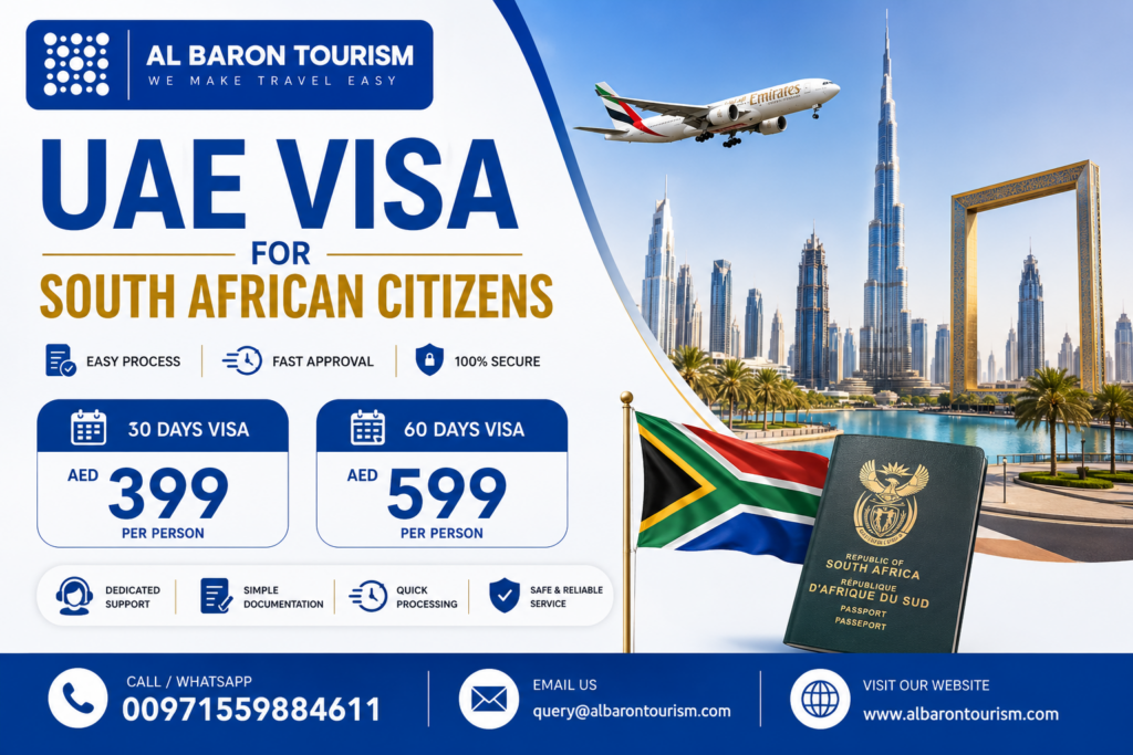 Dubai Visa for South Africans