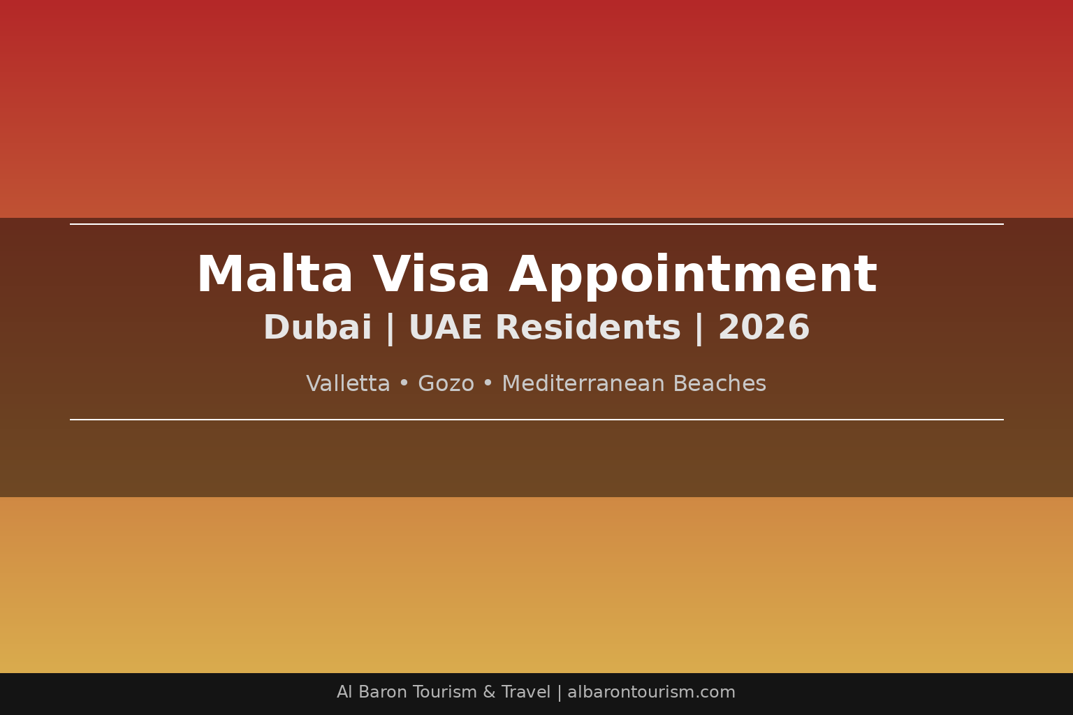 Malta visa appointment in Dubai 2026
