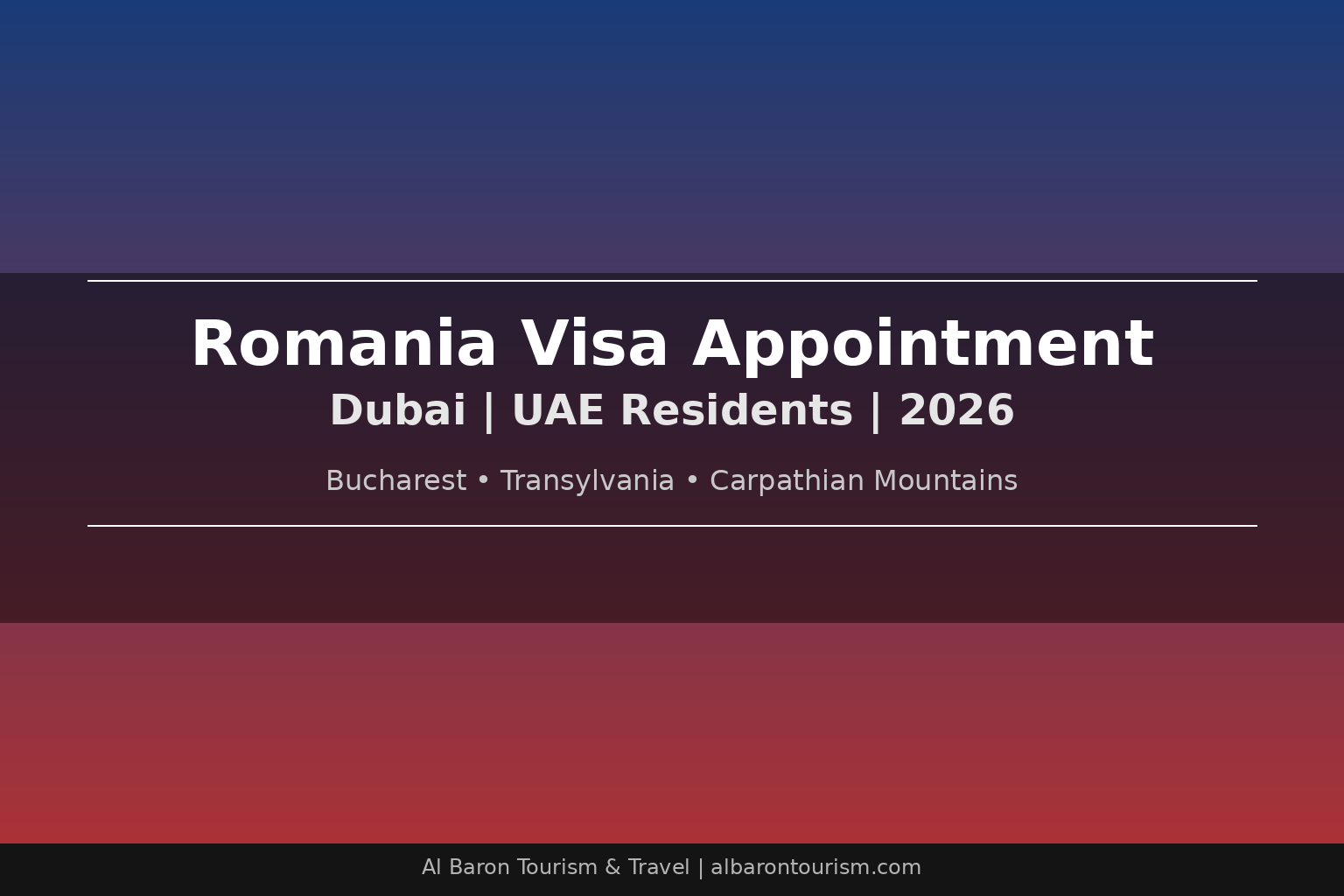 Romania visa appointment in Dubai 2026