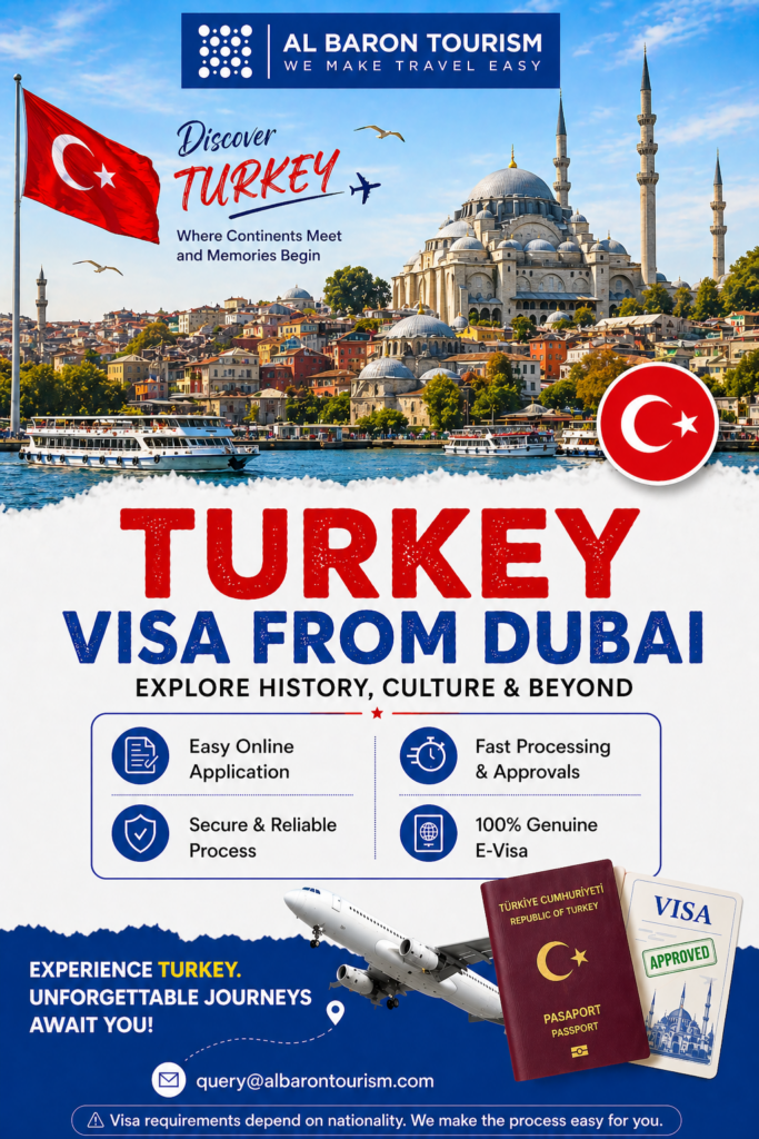 Turkey visa from Dubai