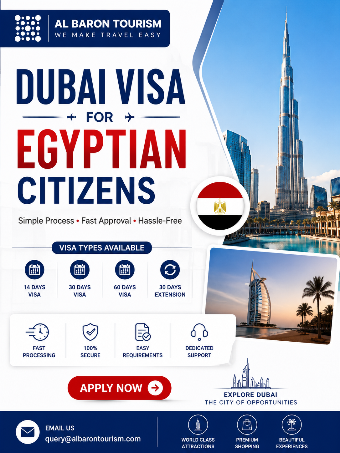 Dubai Visa for Egyptian