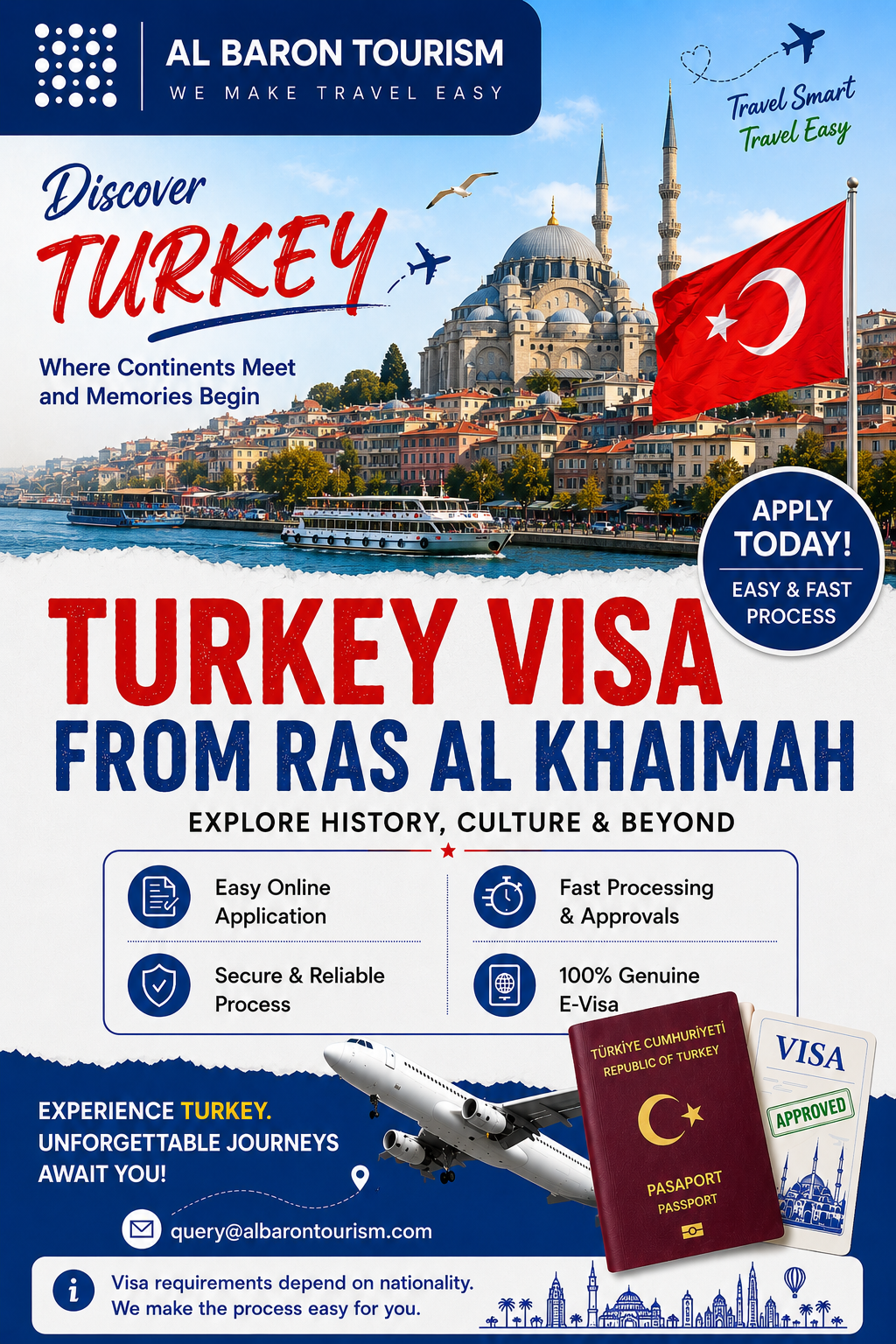 Turkey Visa from Ras Al Khaimah